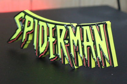 Spider-Man 3D printed Comic Logo Art