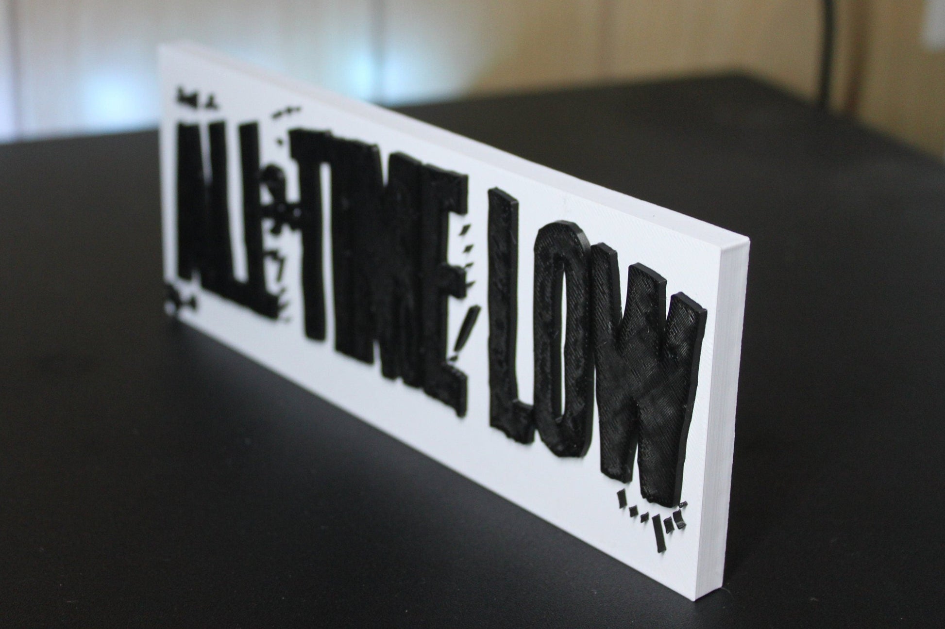 All Time Low 3D Printed Logo Art