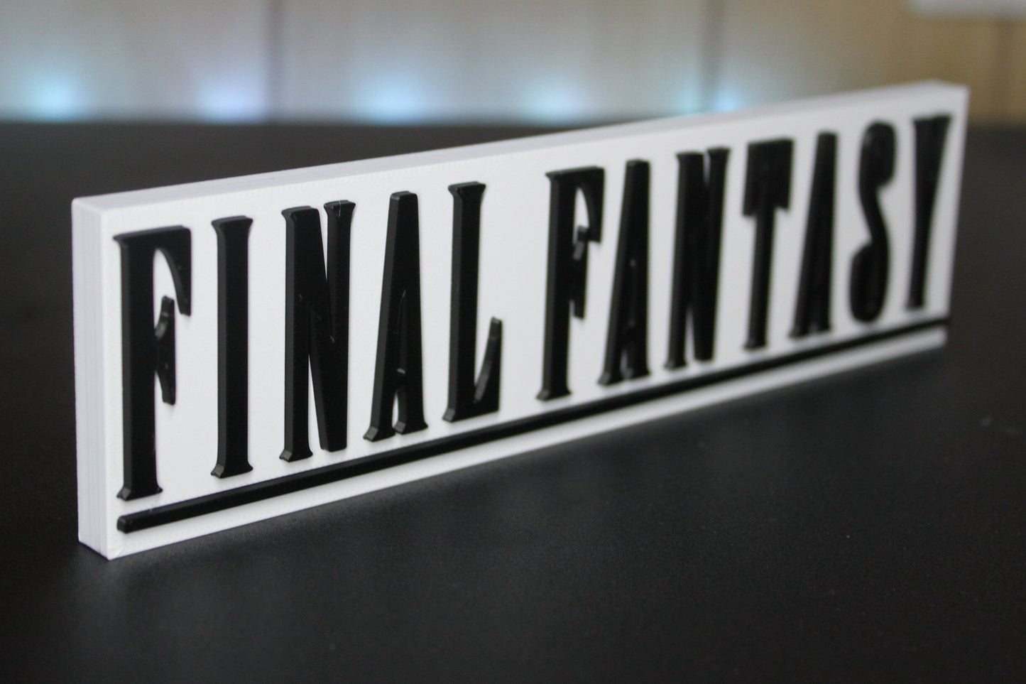 Final Fantasy Video Game 3D printed Logo Sign Wall Desk Shelf Art