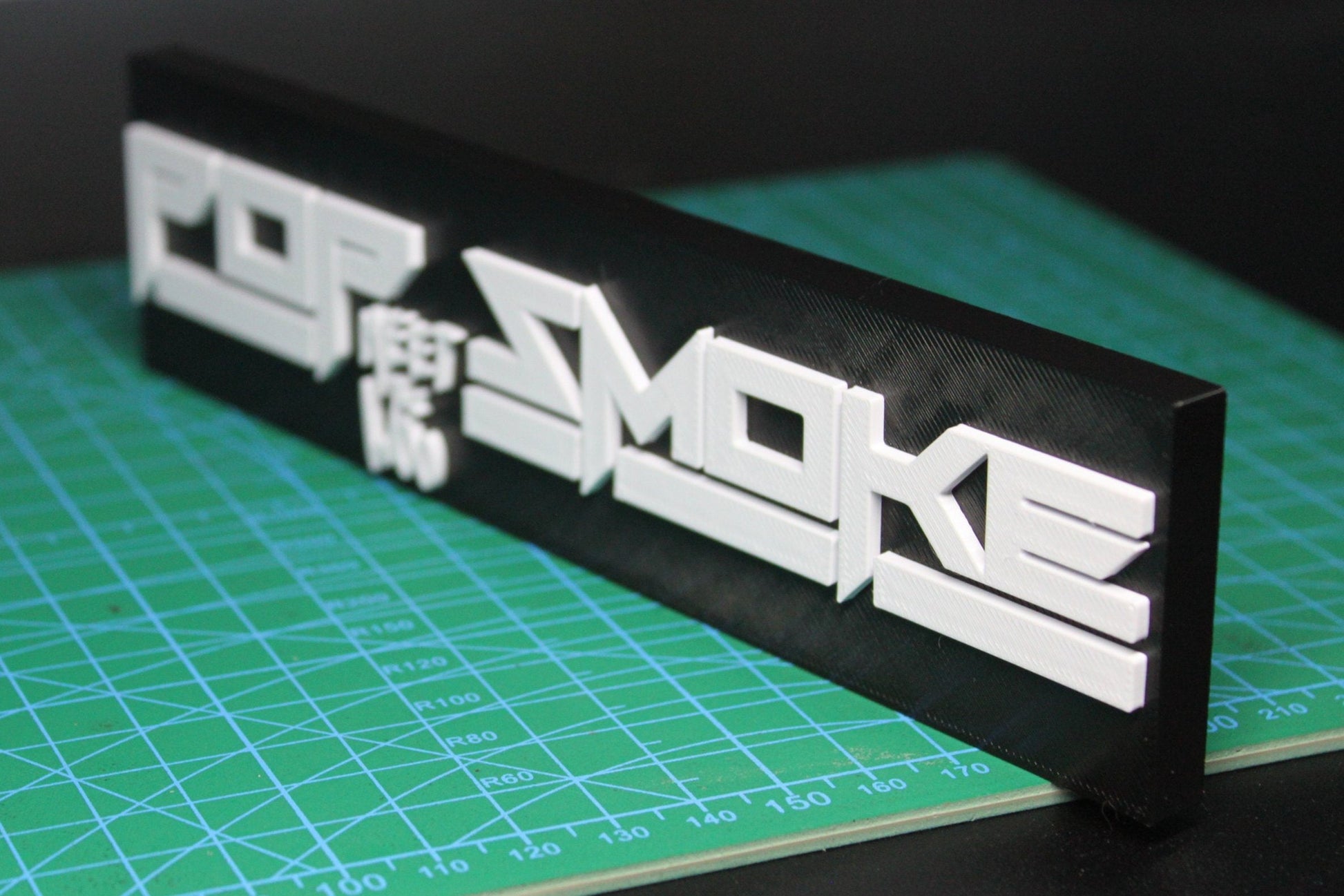 Pop Smoke 3D Printed Logo Art