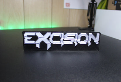 Excision 3D Printed Logo Art