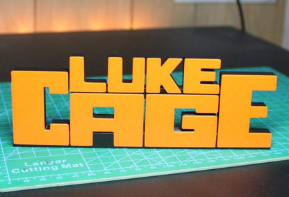 Luke Cage (Power Man) 3D printed Comic Logo Art