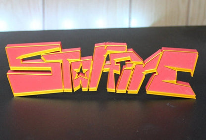 Starfire 3D printed Comic Logo Art