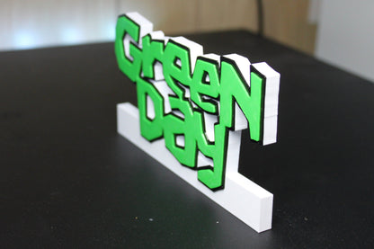 Green Day 3D Printed Logo Art