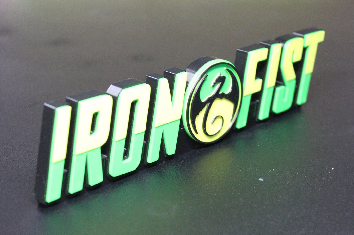 Iron Fist 3D printed Comic Logo Art