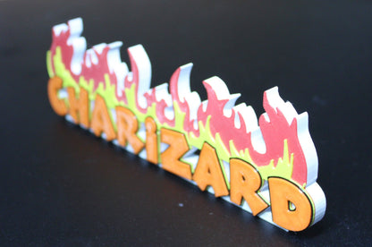 Charizard 3D printed Logo Sign Wall Desk Shelf Art