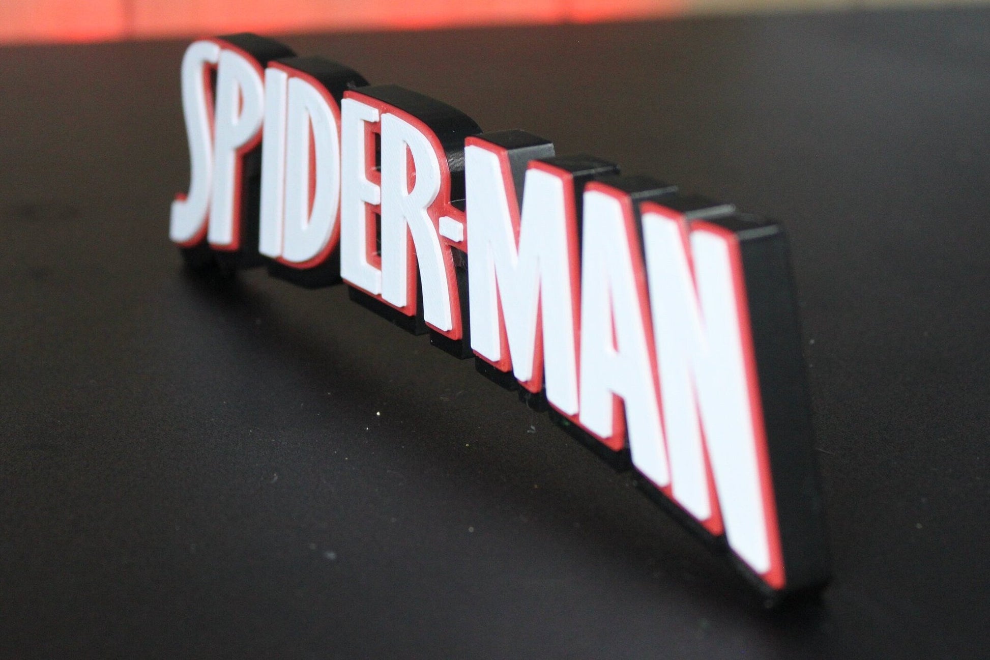 Spider-Man 3D printed Comic Logo Art