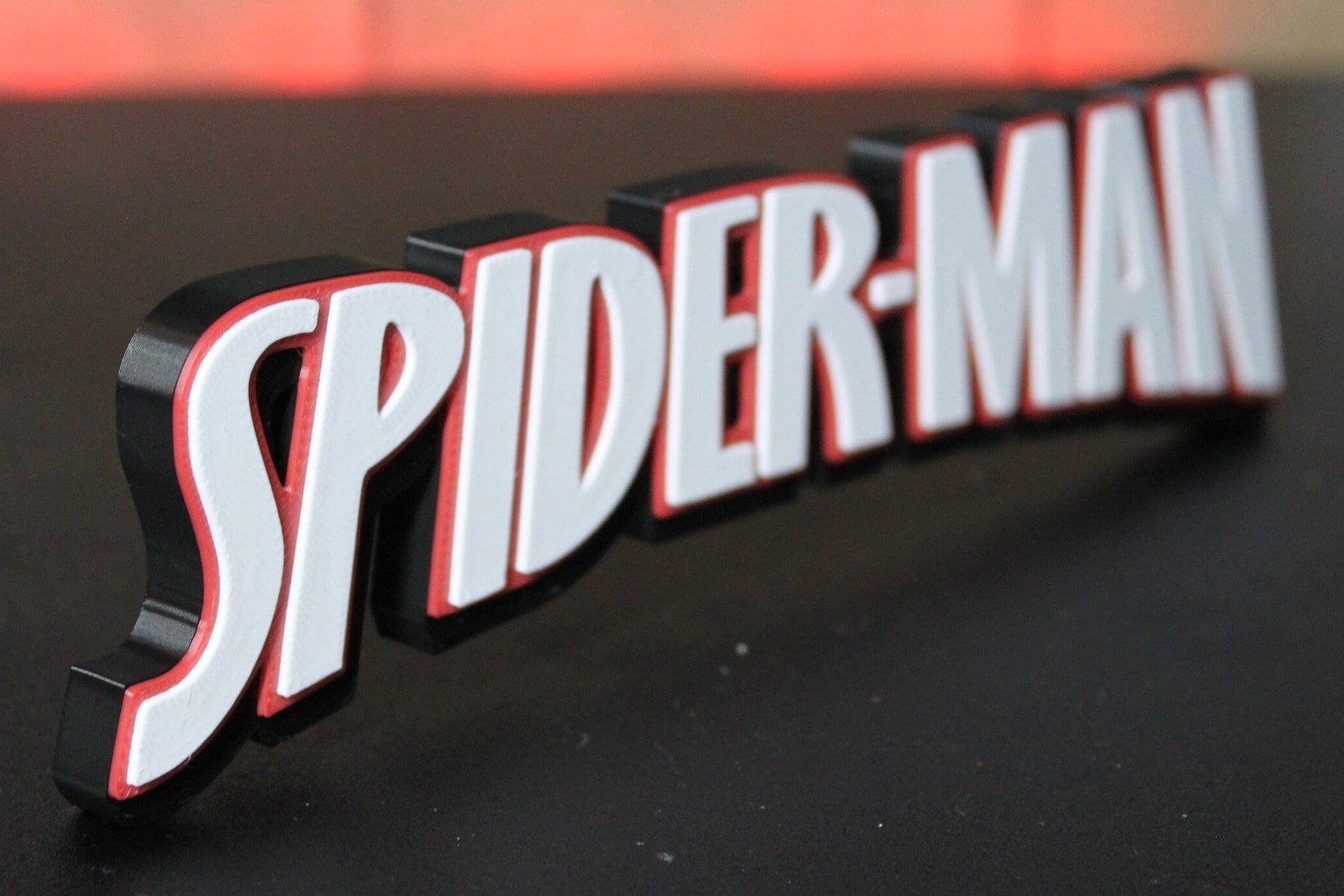 Spider-Man 3D printed Comic Logo Art