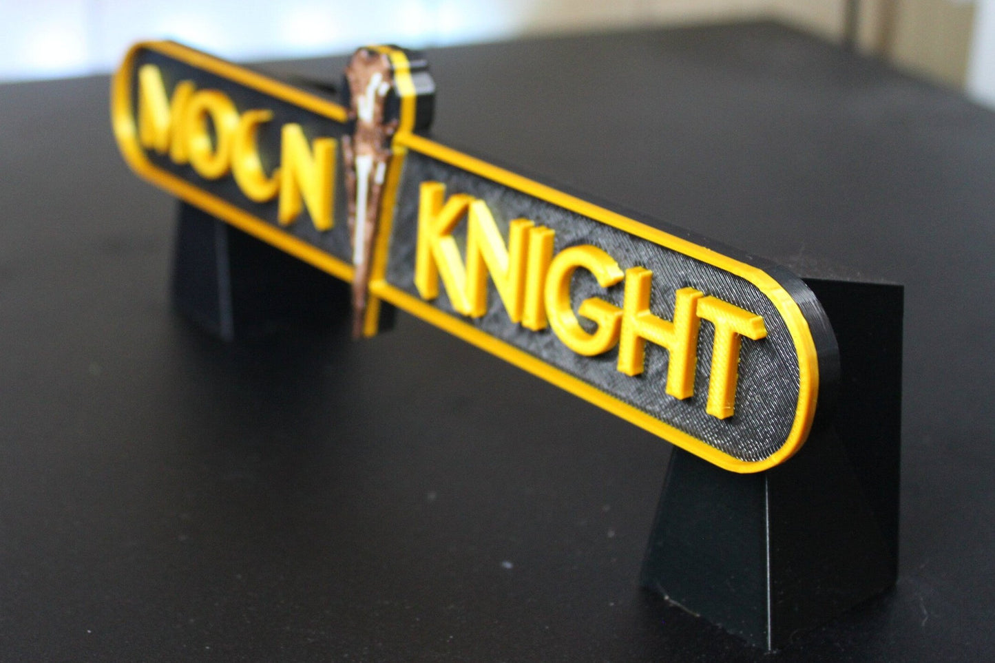 Moon Knight 3D printed Comic Logo Art