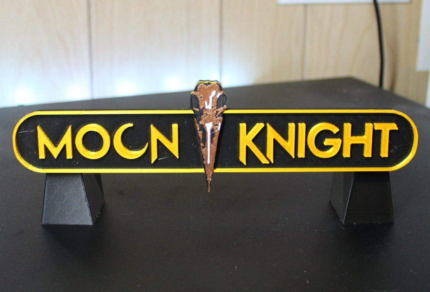 Moon Knight 3D printed Comic Logo Art