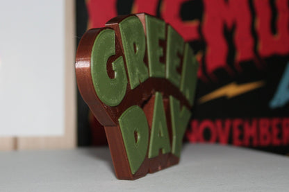 Green Day 3D Printed Logo Art