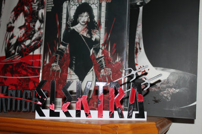 Elektra 3D printed Comic Logo Art