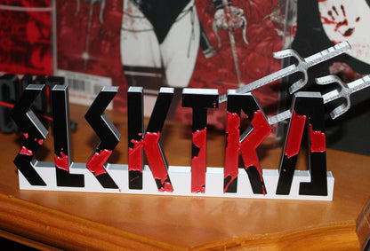 Elektra 3D printed Comic Logo Art