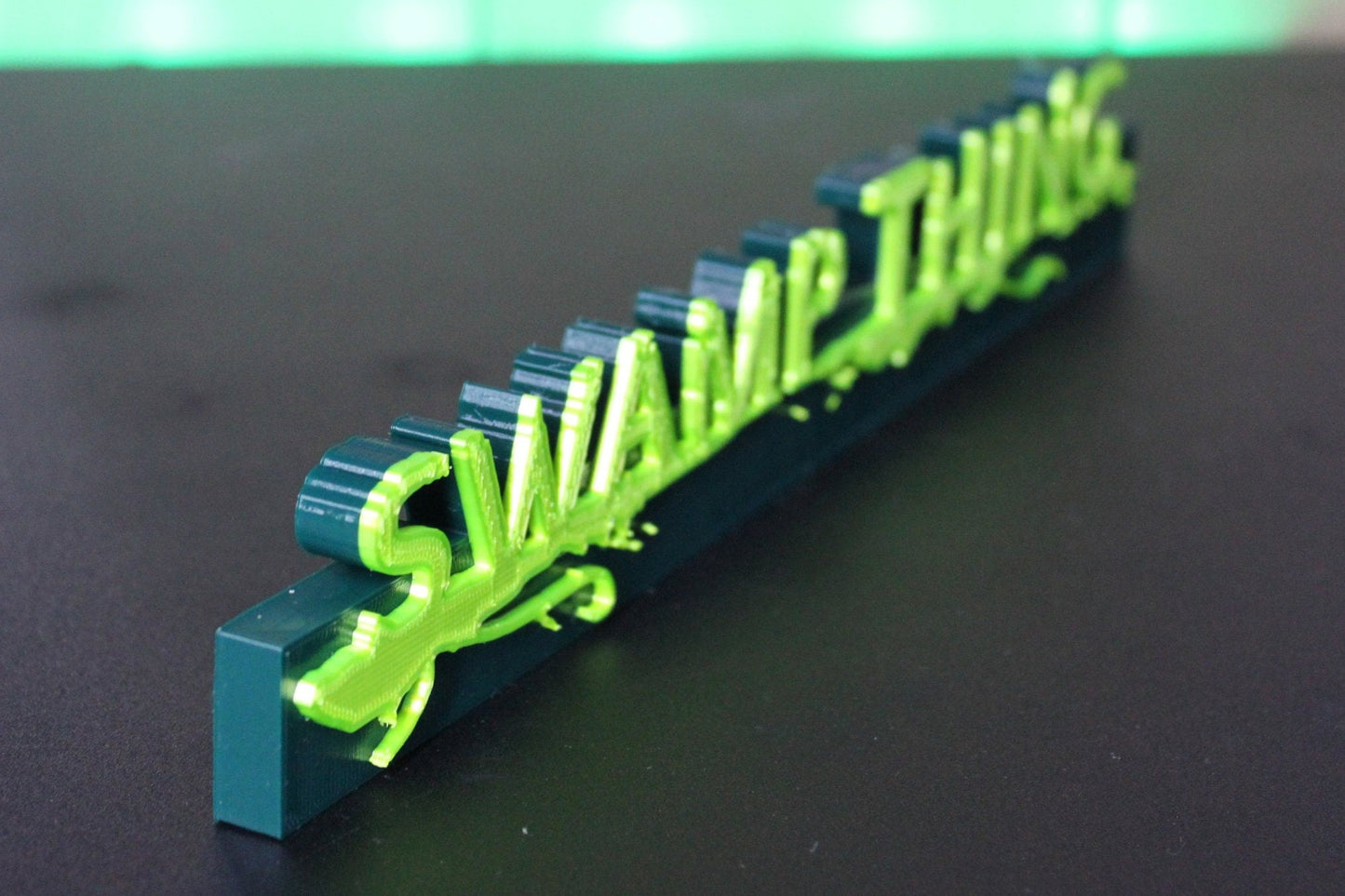 Swamp Thing 3D printed Comic Logo Art