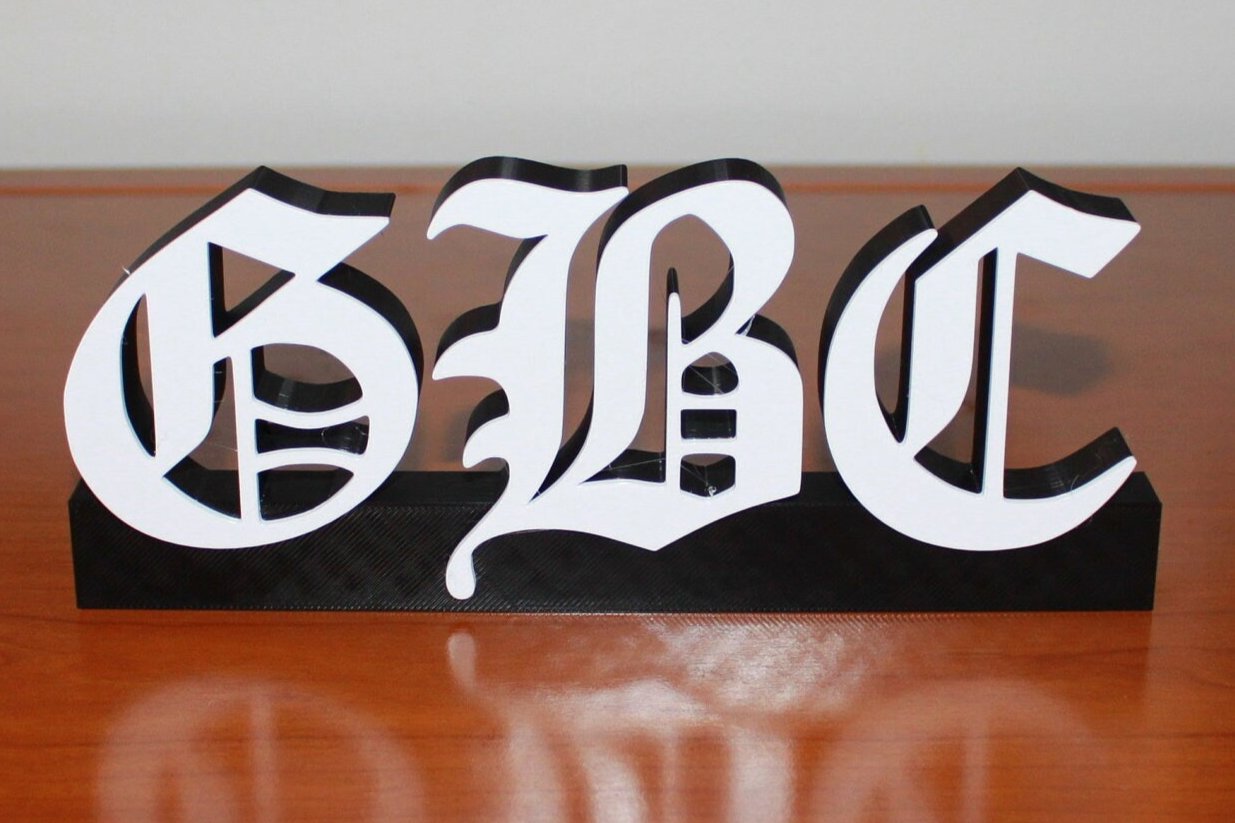 GBC, GothBoiClique, Lil Peep 3D Logo Art