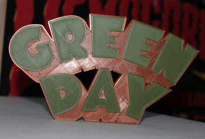 Green Day 3D Printed Logo Art