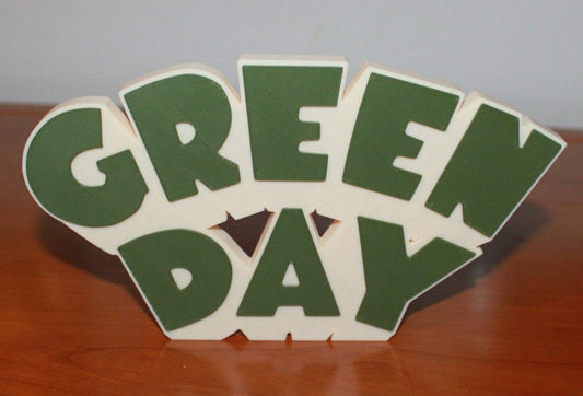 Green Day 3D Printed Logo Art