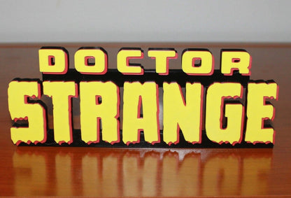 Doctor Strange 3D printed Comic Logo Art