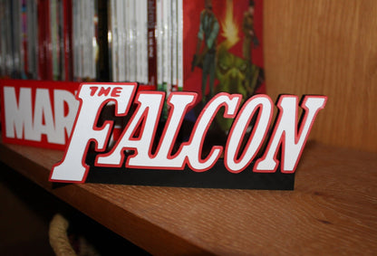 Falcon 3D printed Comic Logo Art