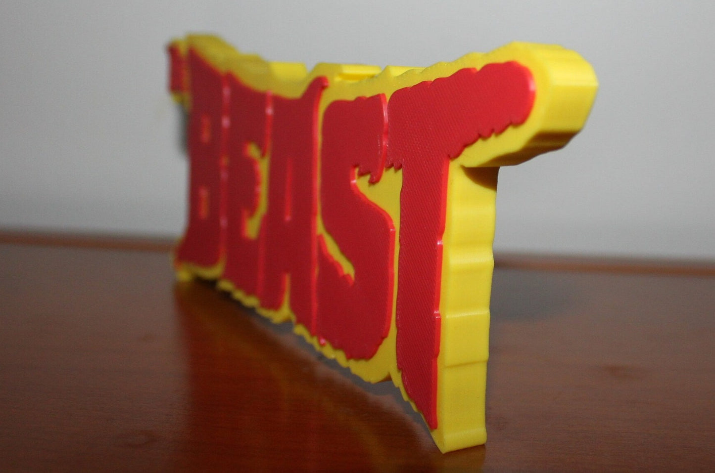 Beast 3D printed Logo Sign Wall Desk Shelf Art