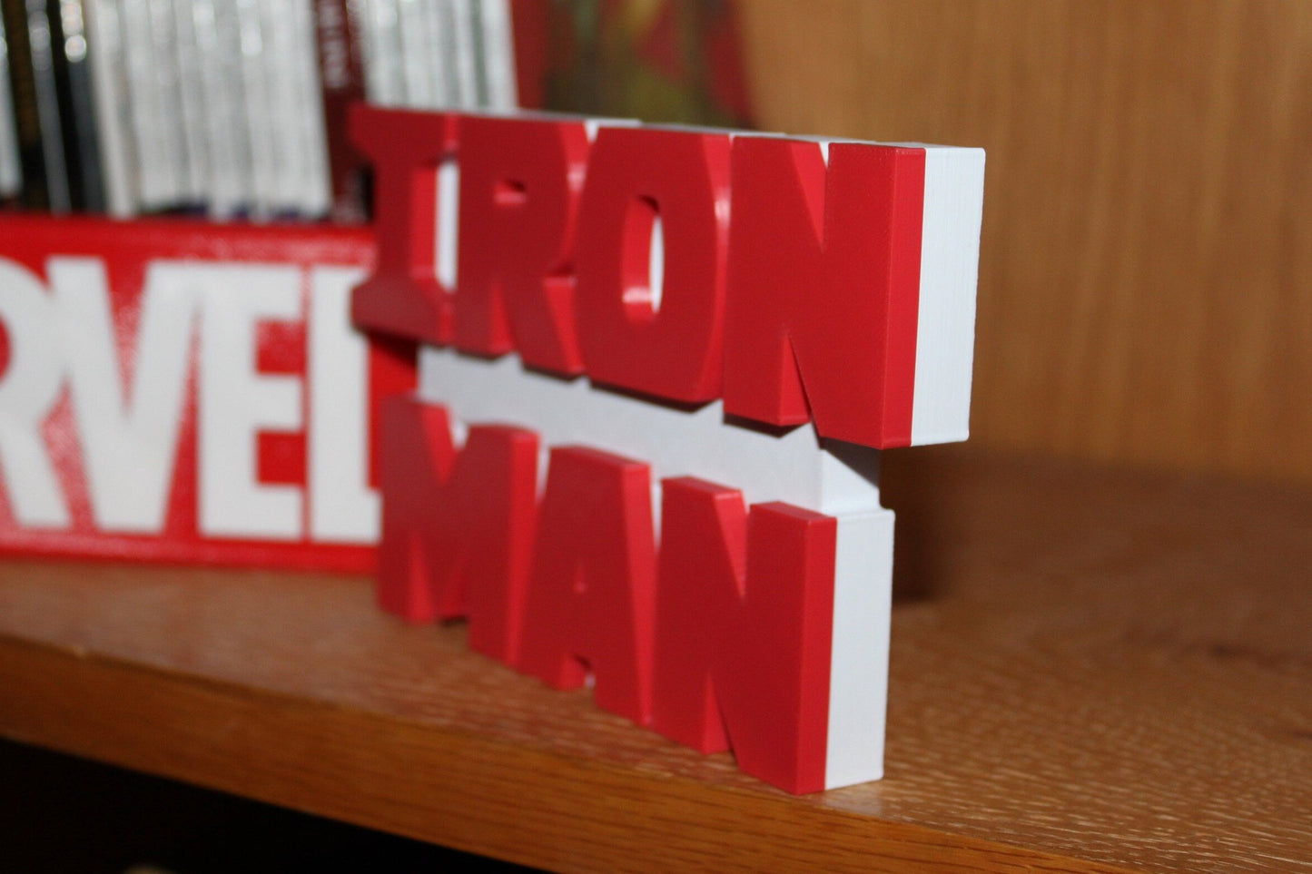 Iron Man 3D printed Comic Logo Art