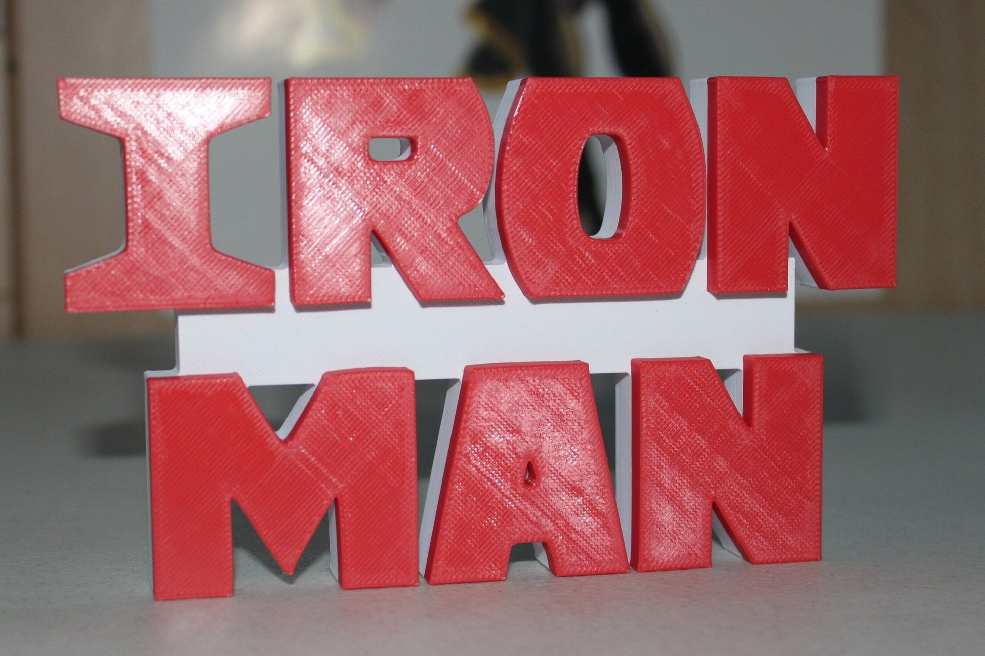 Iron Man 3D printed Comic Logo Art