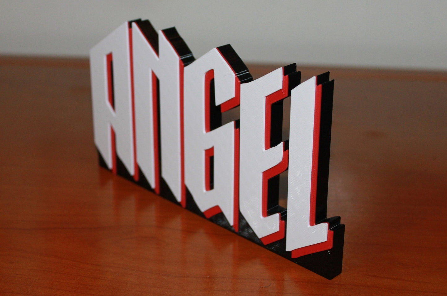 Angel 3D printed Comic Logo Art