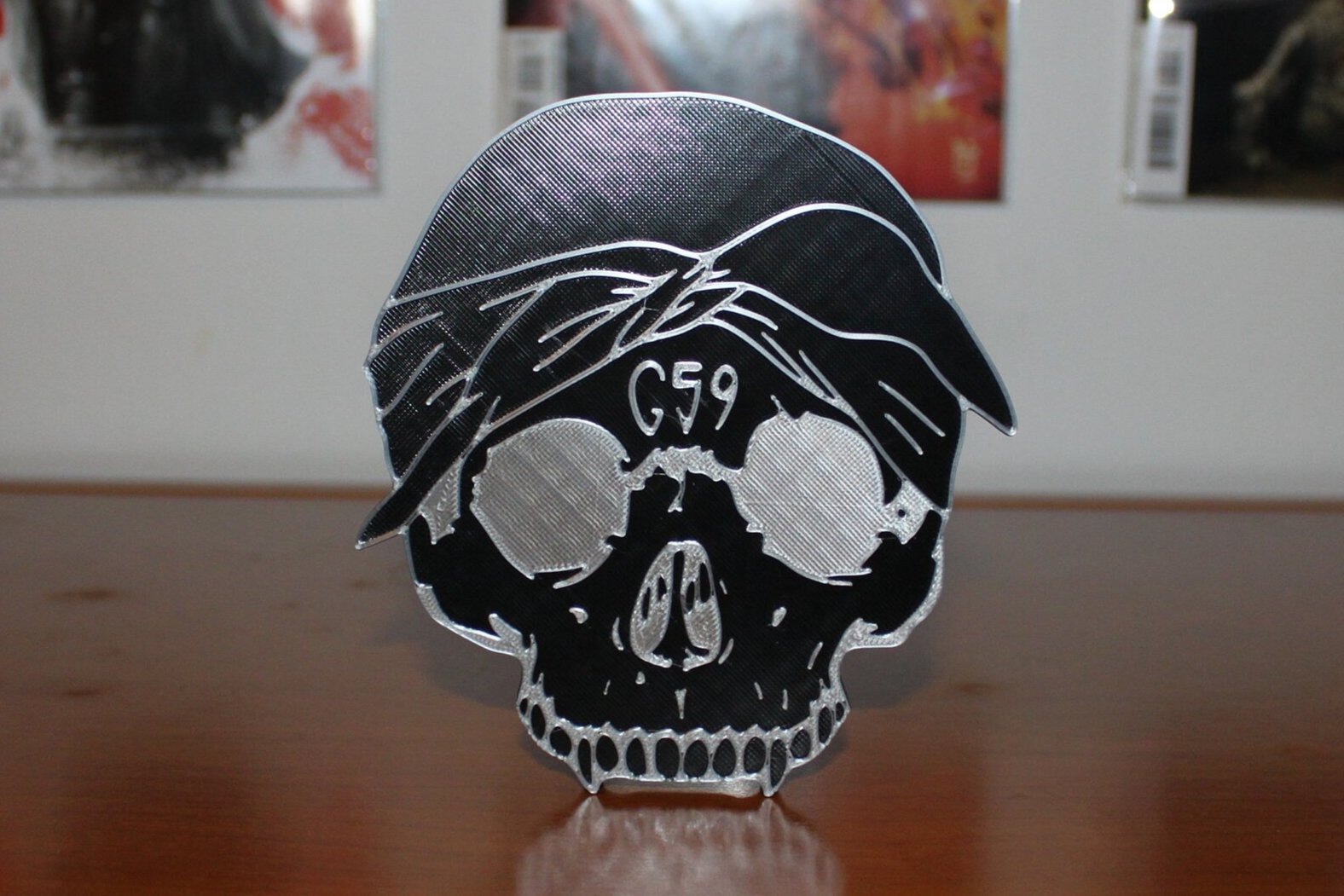 Suicide Boys Skull 3D Printed Logo Art