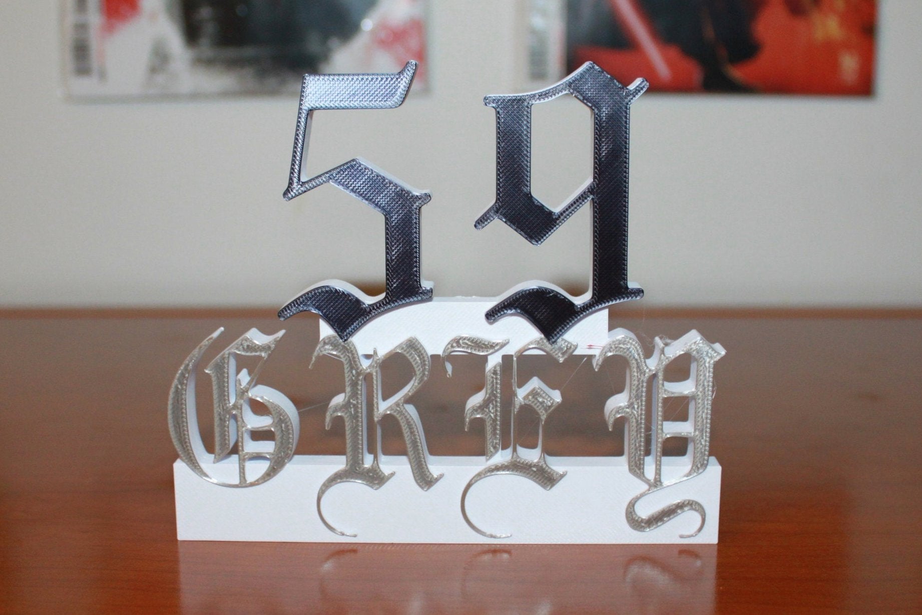 Suicide Boys, Grey 59, G59, 3D Printed Logo Art