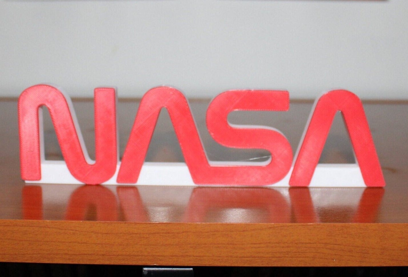 NASA 3D printed Logo Sign Wall Desk Shelf Art