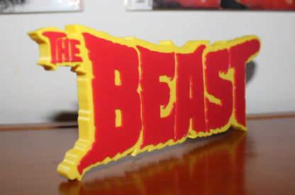 Beast 3D printed Logo Sign Wall Desk Shelf Art