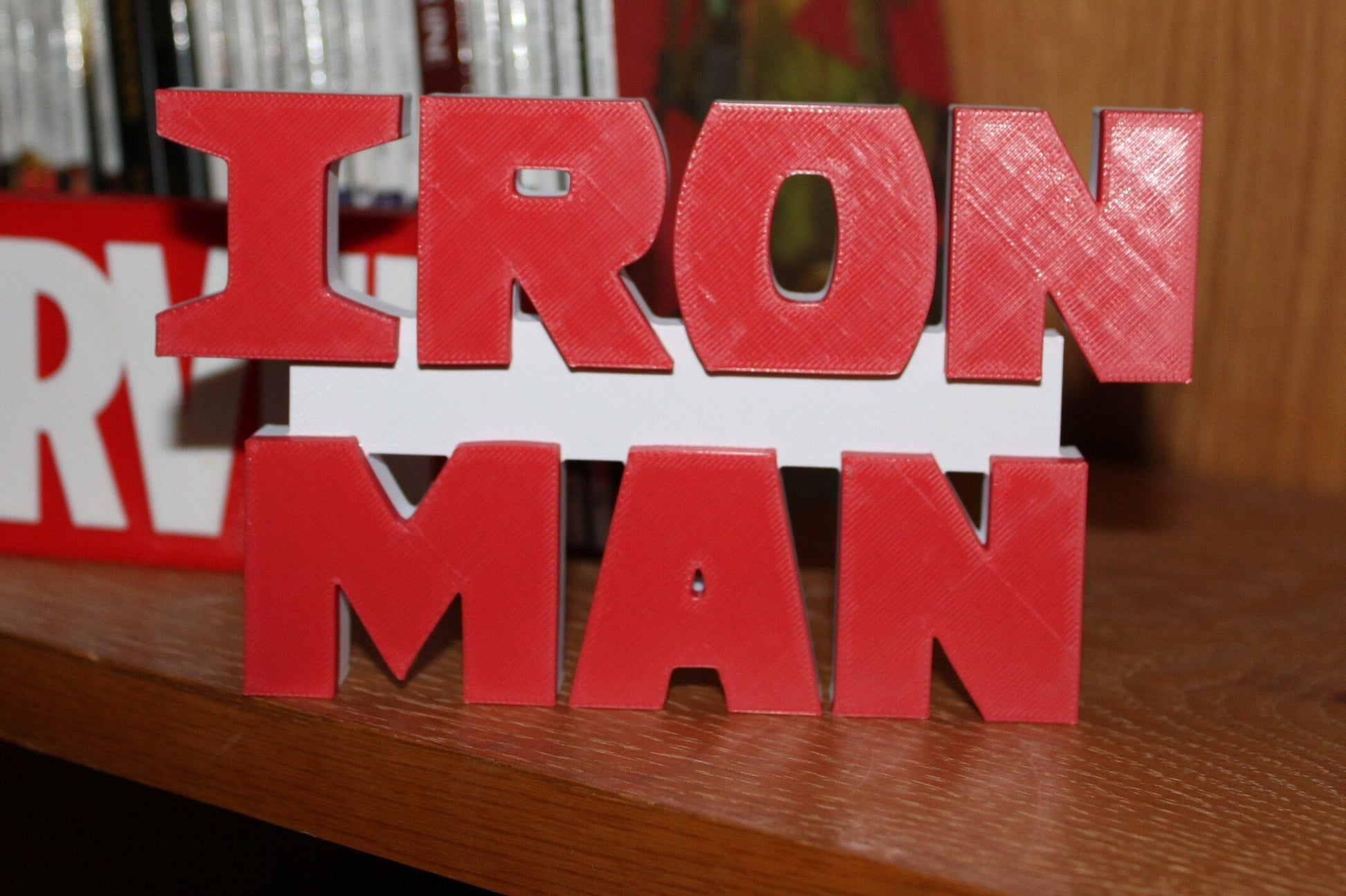 Iron Man 3D printed Comic Logo Art