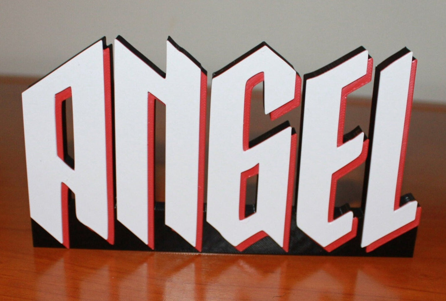 Angel 3D printed Comic Logo Art