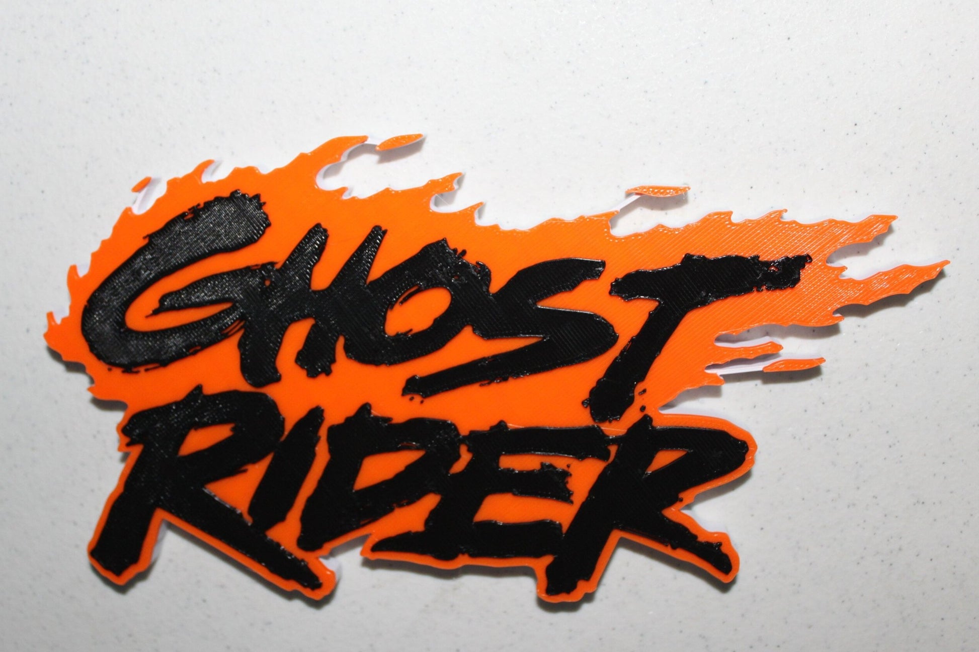 Ghost Rider 3D printed Comic Logo Art