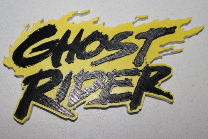 Ghost Rider 3D printed Logo Sign Wall Desk Shelf Art