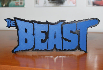 Beast 3D printed Logo Sign Wall Desk Shelf Art