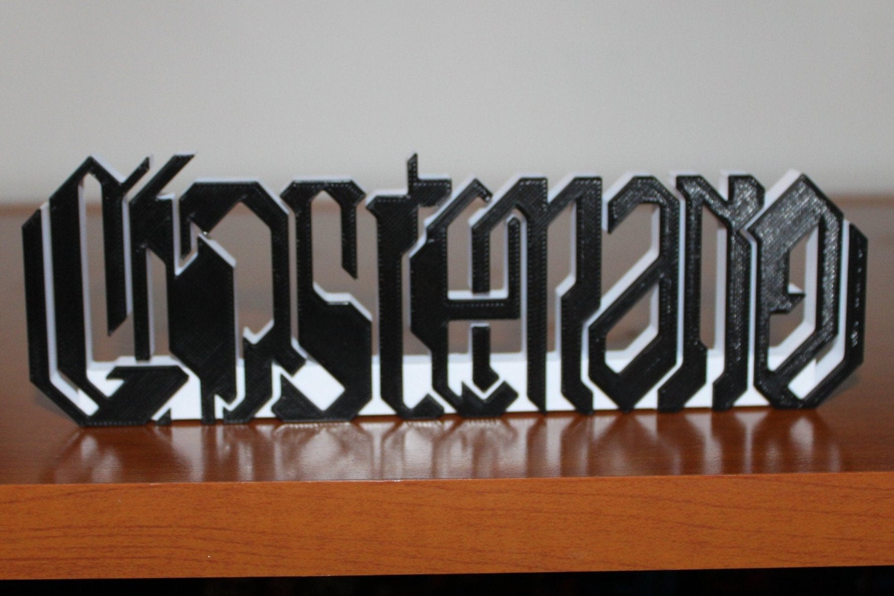 GhostMane 3D Printed Logo Art