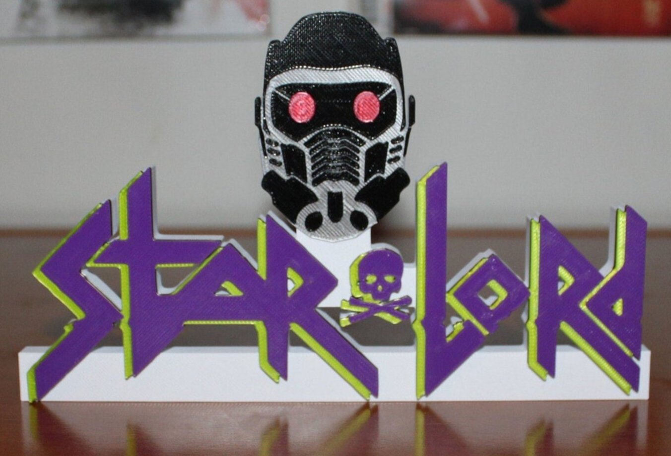 Star Lord 3D printed Comic Logo Art