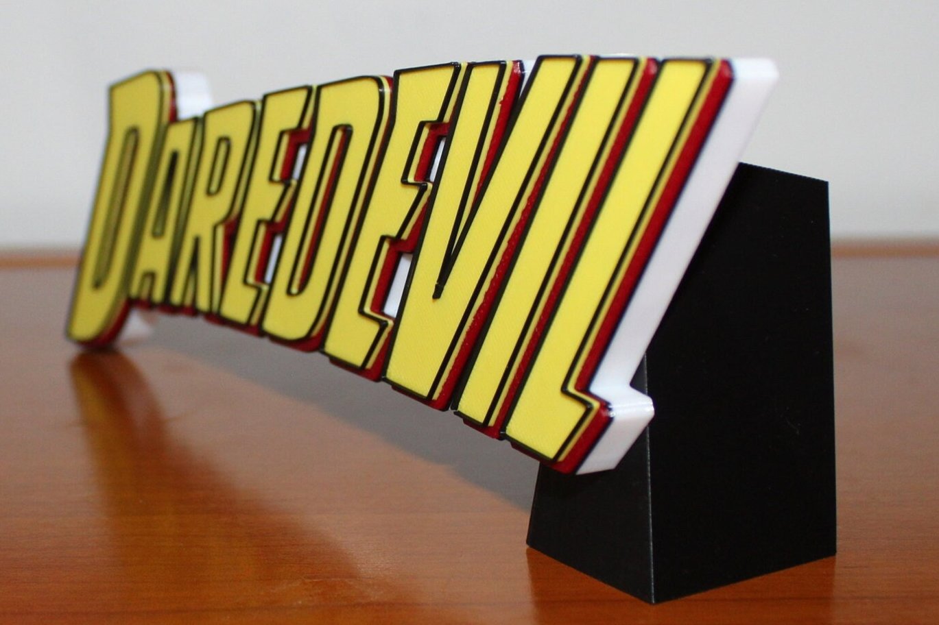 Daredevil 3D printed Comic Logo Art