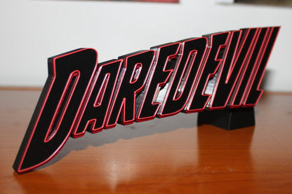 Daredevil 3D printed Comic Logo Art