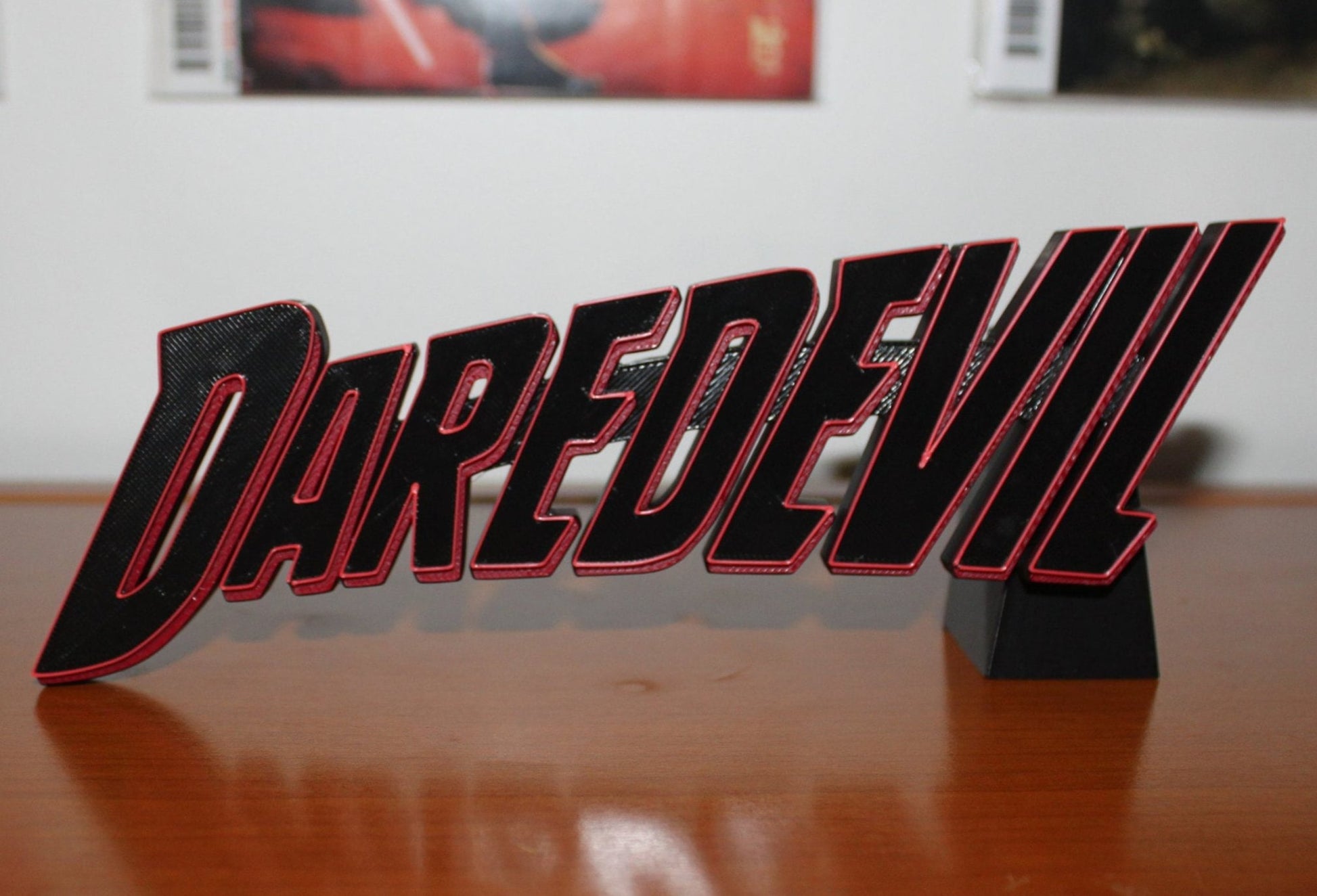 Daredevil 3D printed Comic Logo Art