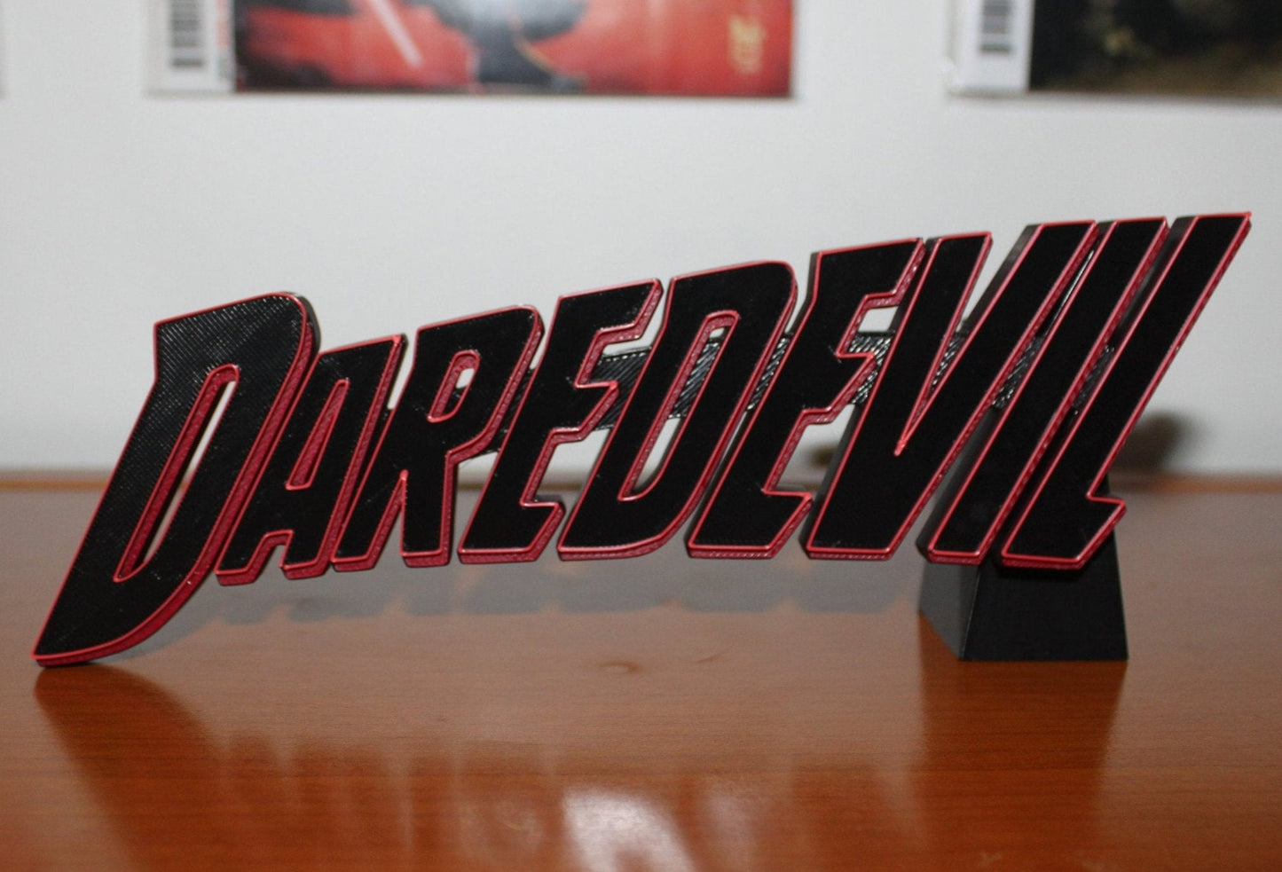 Daredevil 3D printed Logo Sign Wall Desk Shelf Art