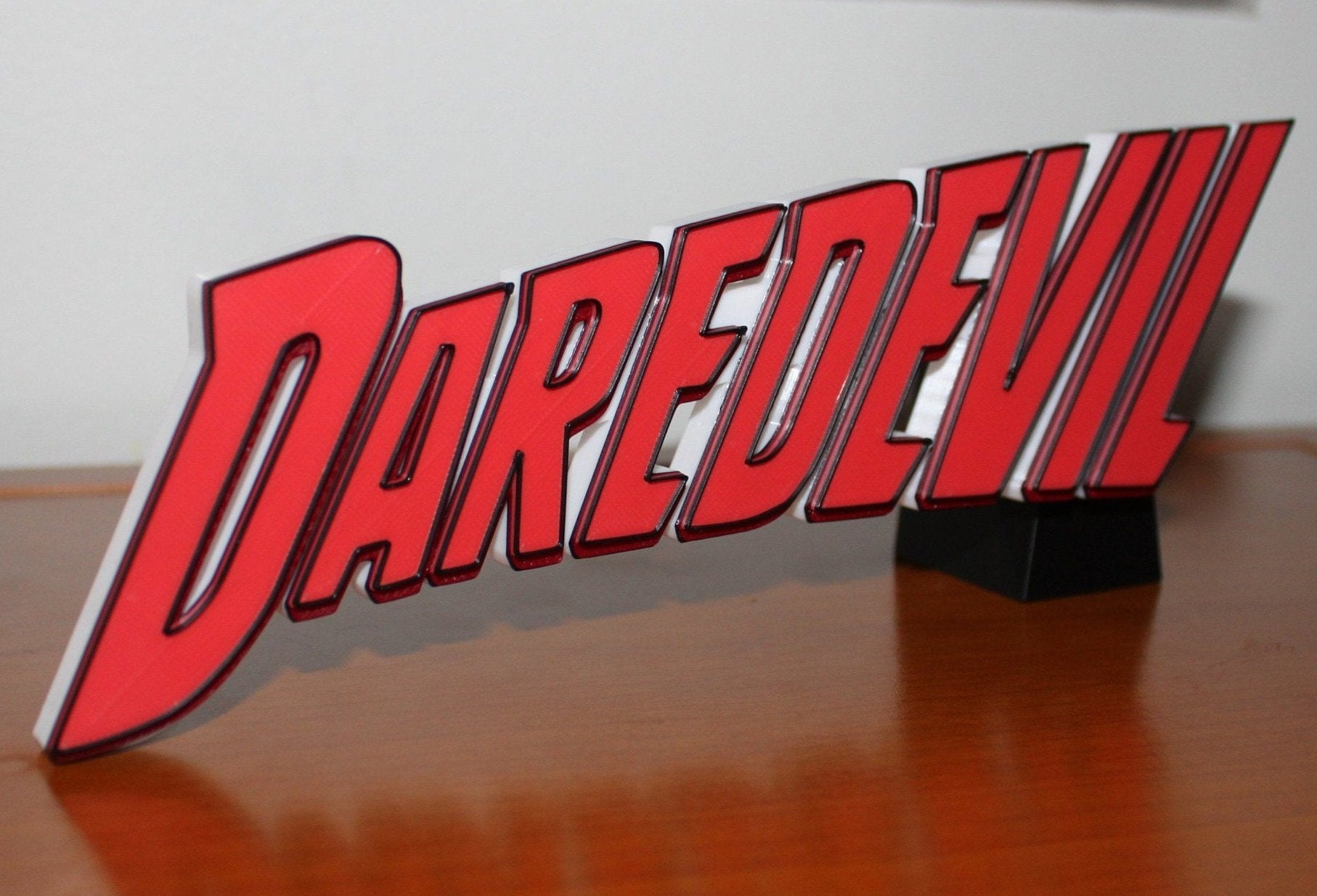 Daredevil 3D printed Comic Logo Art