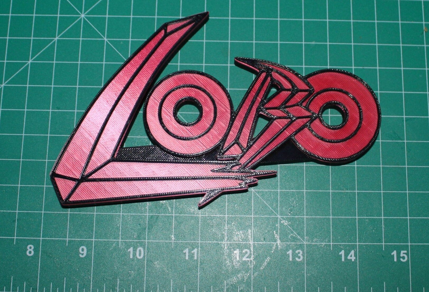 Lobo 3D printed Comic Logo Art