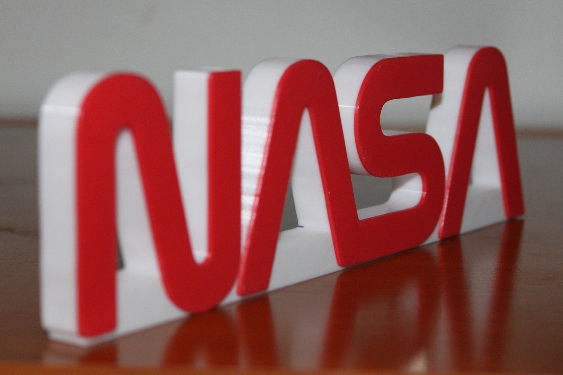 NASA 3D printed Logo Sign Wall Desk Shelf Art โ WindyCity3D
