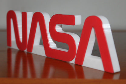 NASA 3D printed Logo Sign Wall Desk Shelf Art