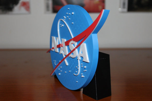 NASA 3D printed Logo Sign Wall Desk Shelf Art – WindyCity3D
