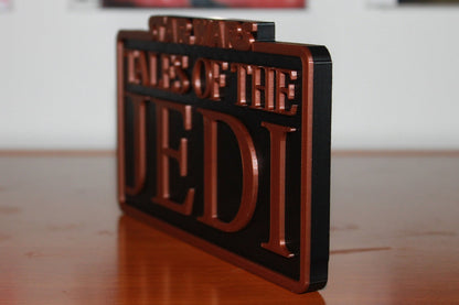 Tales of the Jedi 3D printed Logo Art