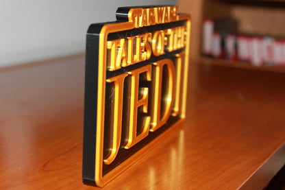 Tales of the Jedi 3D printed Logo Art