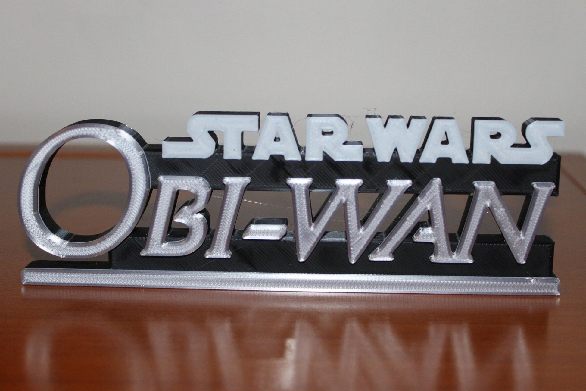 Obi-Wan 3D printed Comic Logo Art